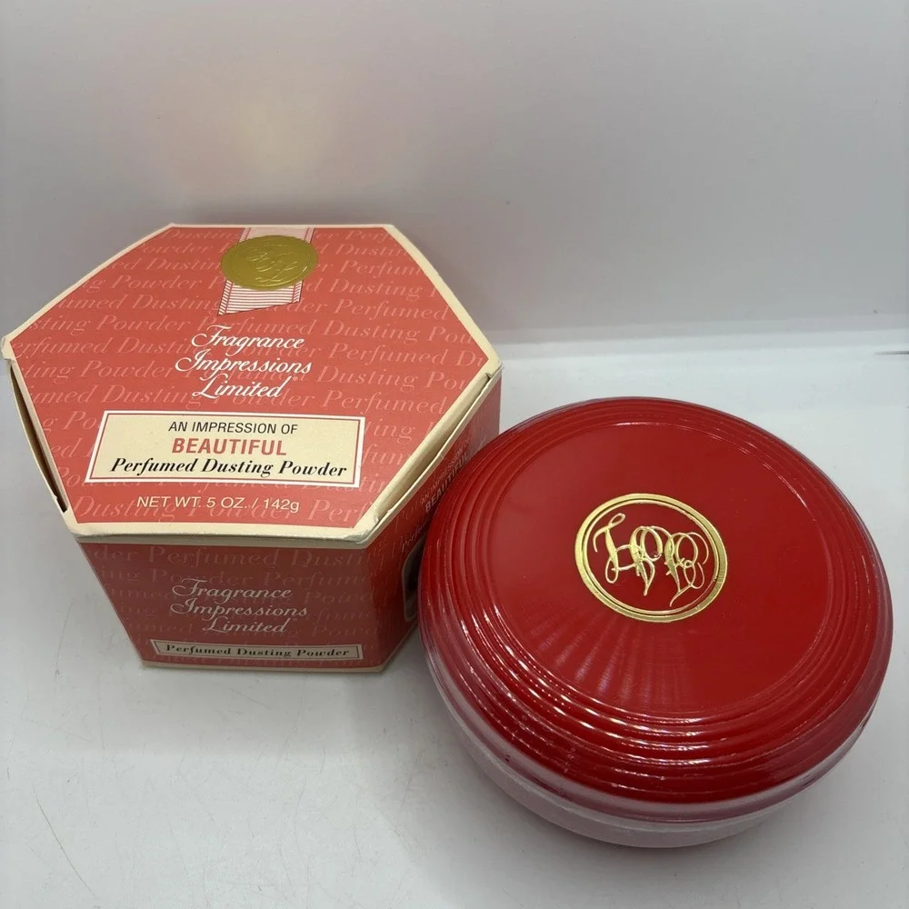 Vintage Fragance Impressions Limited Perfumed Dusting Powder Sealed 5oz‎
